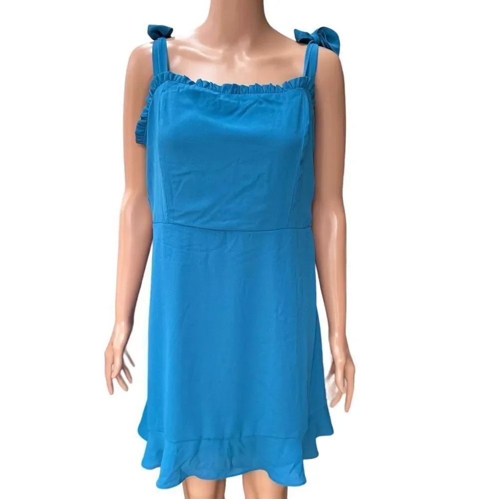 Socialite Dress Womens Blue Baby doll Mini Dress size XL NWT